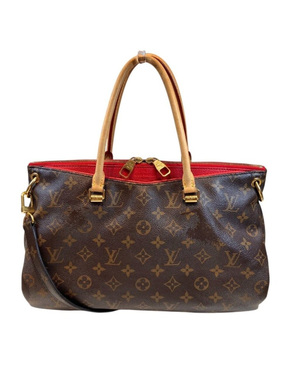 Louis Vuitton Pallas MM Monogram Handbag Canvas